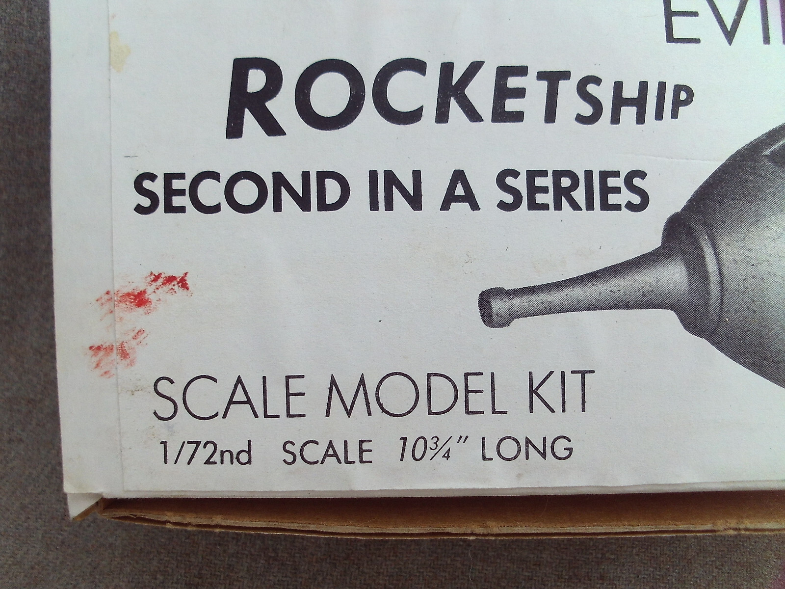 VTG 1985 HERB DEEKS MODELS FLASH GORDON EVIL EMPEROR ROCKET KIT MISSING 1 PART
