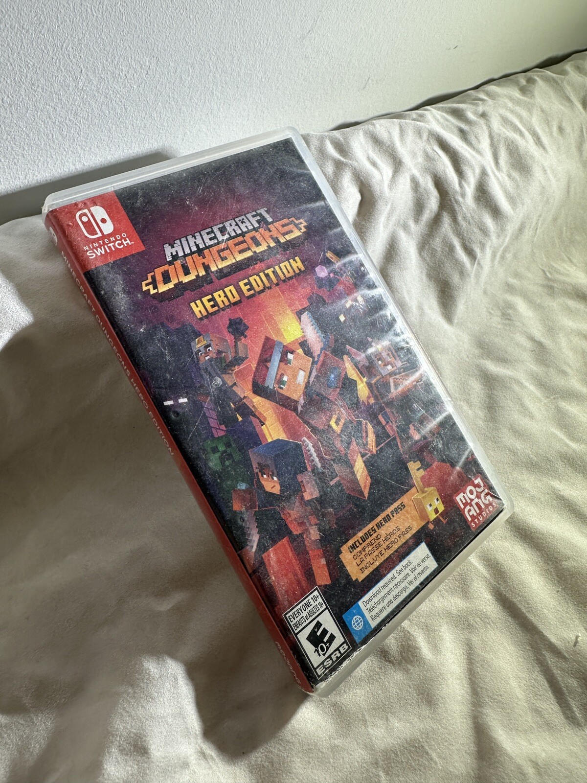 Nintendo Switch Minecraft Dungeons Hero Edition Case Only OEM