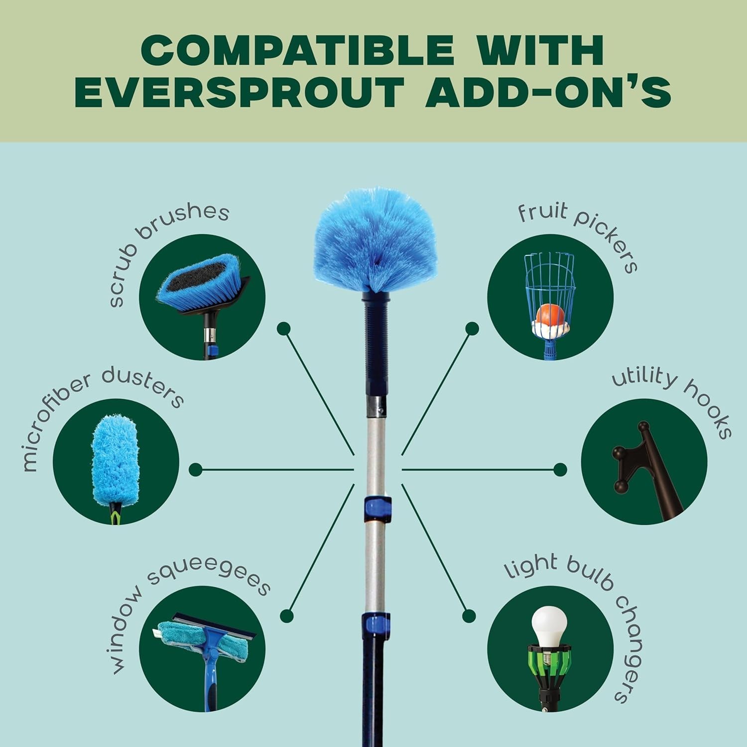 Telescoping Duster with Extension Pole - 20ft