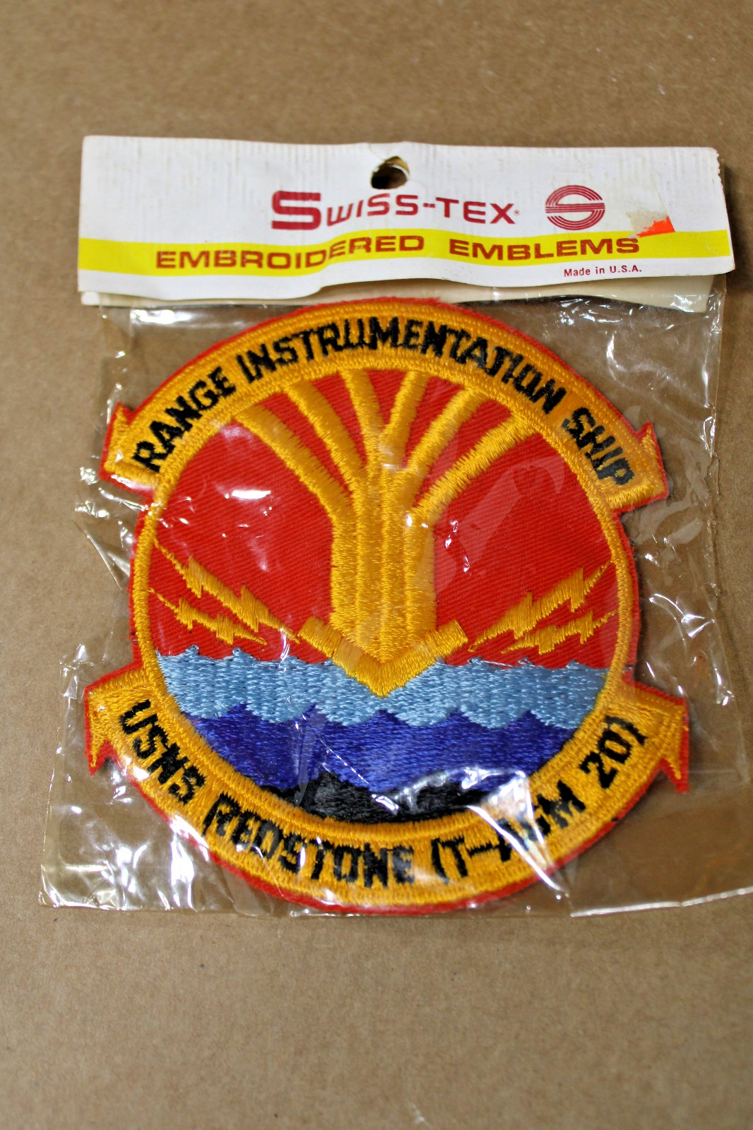 VTG Authentic USNS Redstone Range Instrumentation Ship Patch, Original Packaging