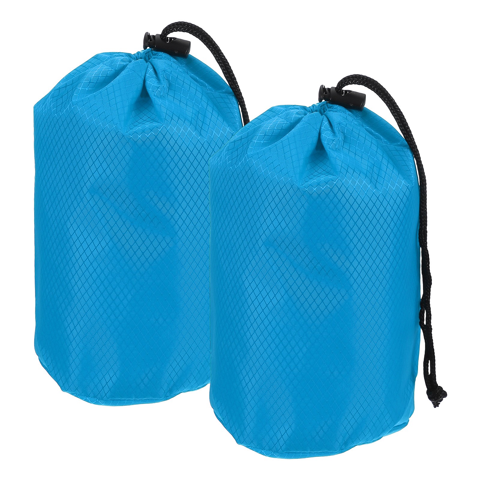 Stuff Sack, Waterproof Ditty Bags with Toggle 4x8In & 2 Pack & Bright Blue