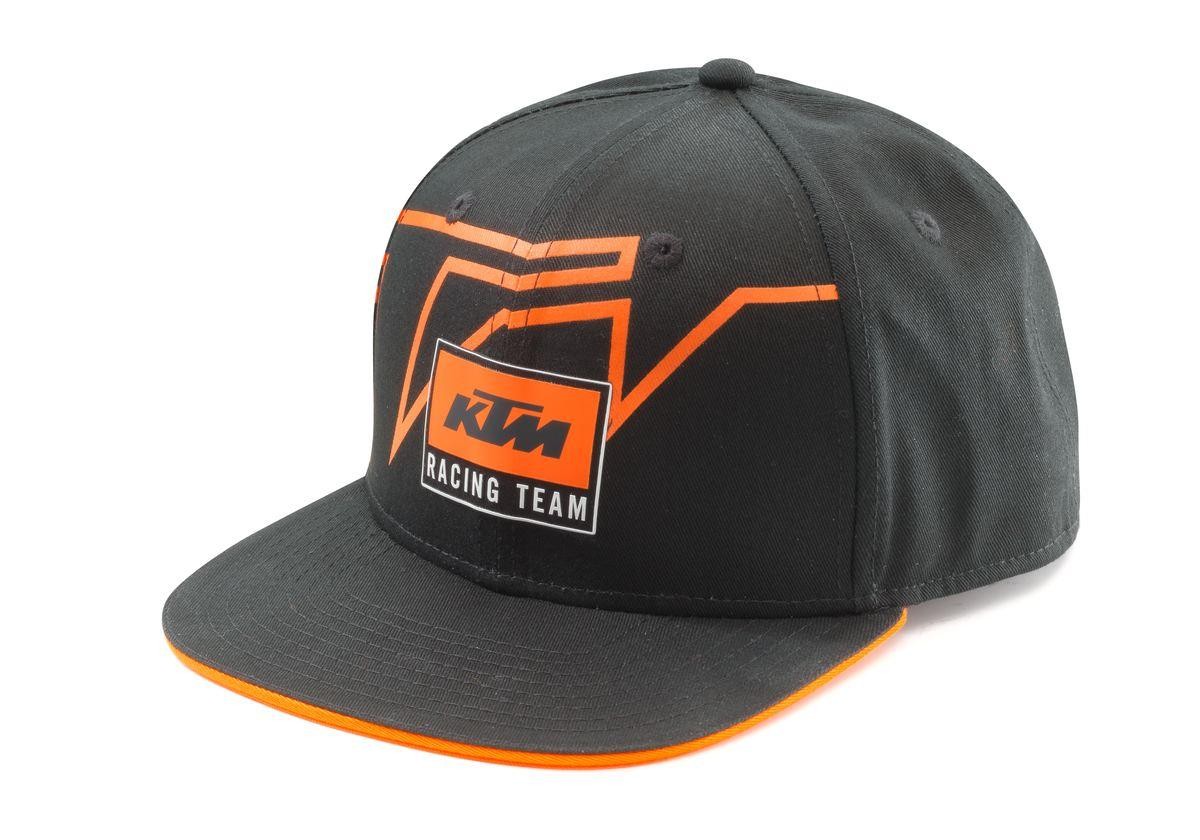 KTM Youth Kids Team Flat Cap Orange Black One Size