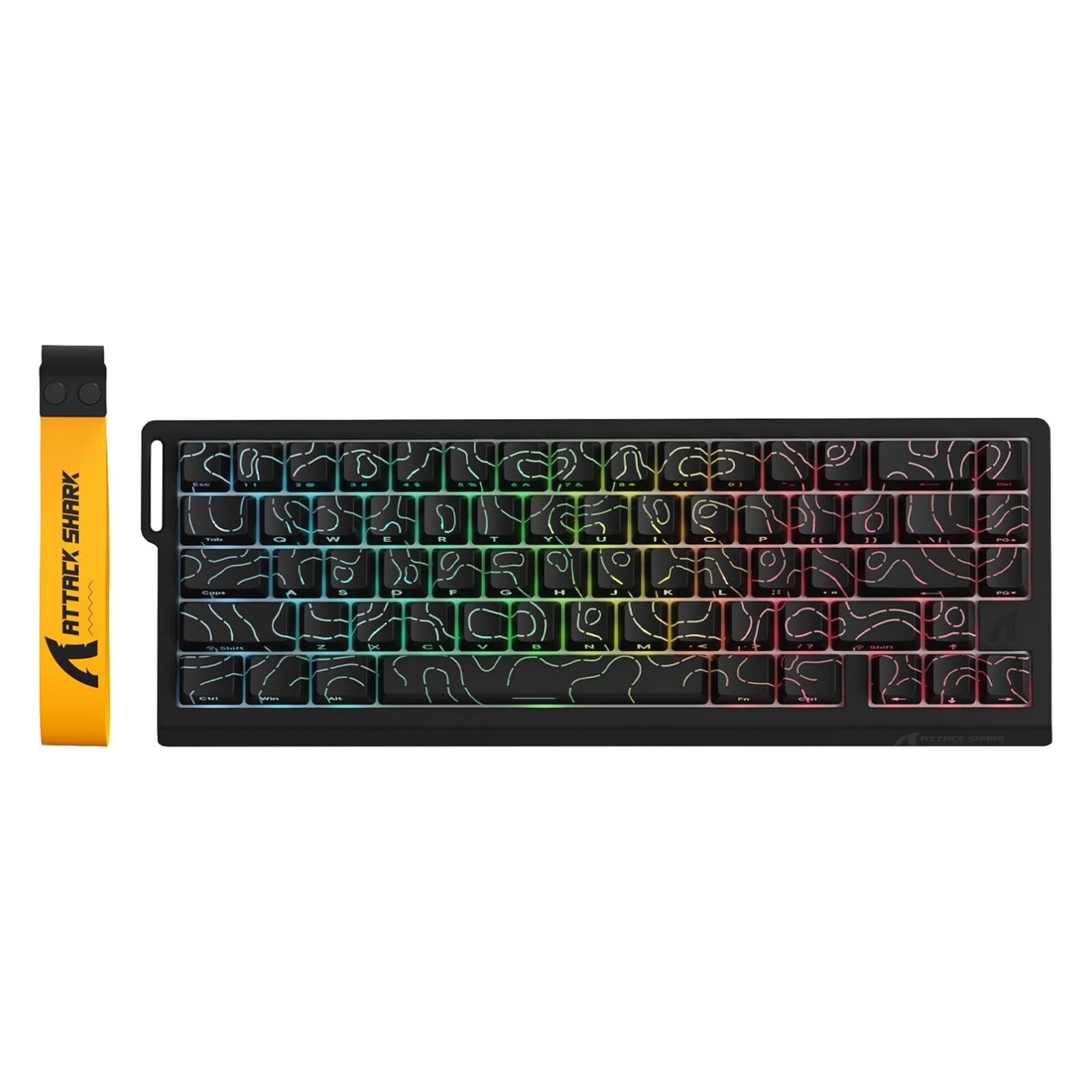 ATTACK SHARK X68 PRO HE Wireless Rapid Trigger Gaming Keyboard with Adjustable