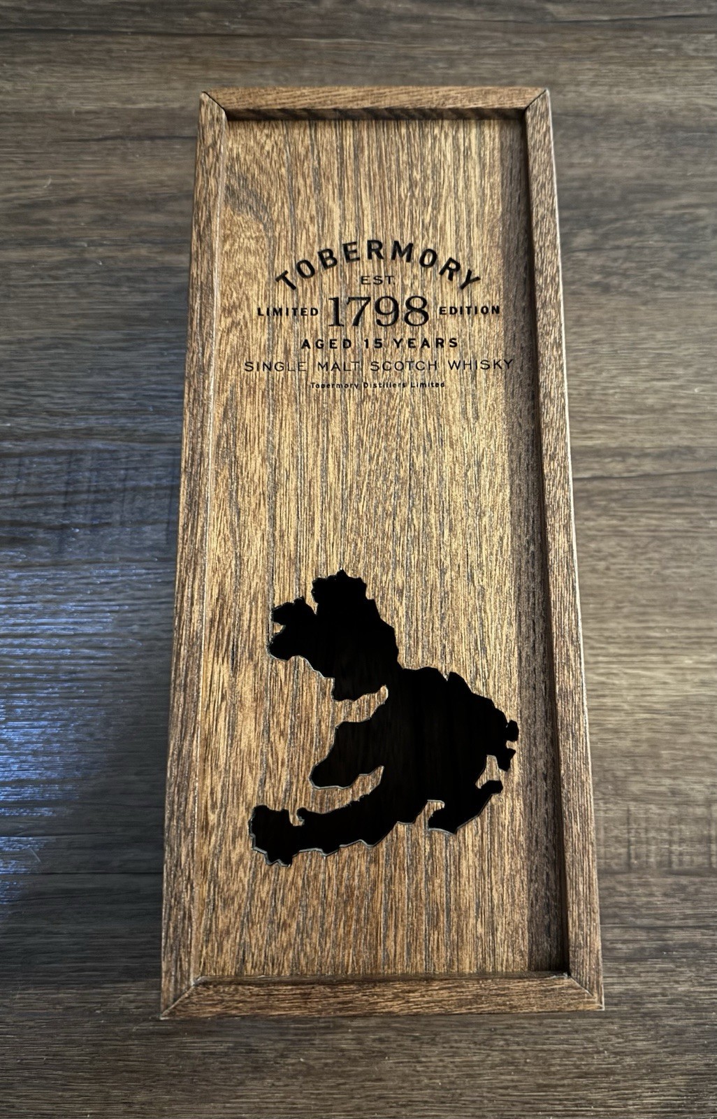 Tobermory 15 Year Single Malt Scotch Whisky Box No Bottle