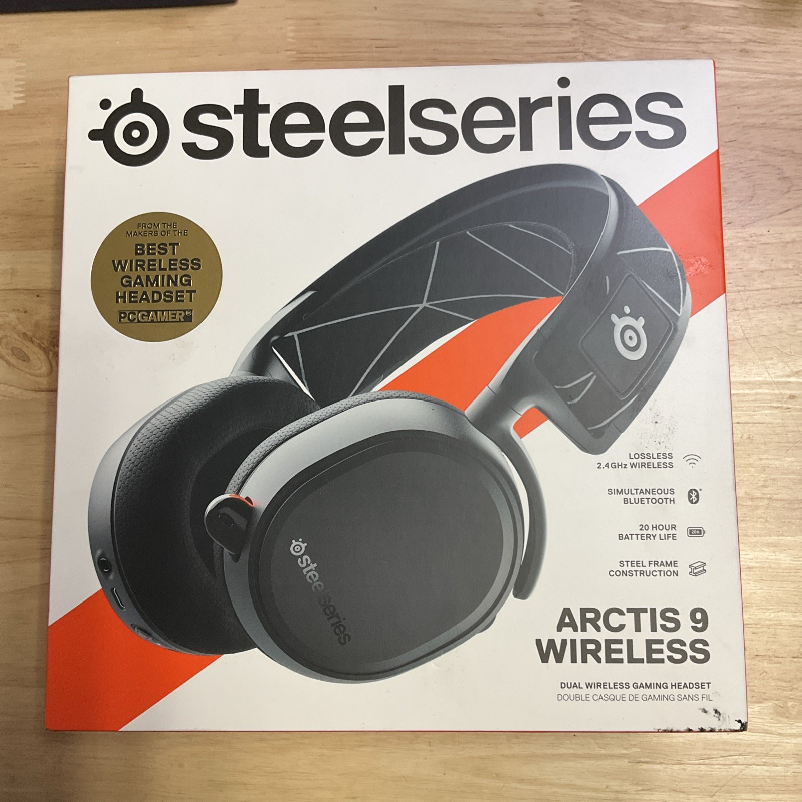 SteelSeries Arctis-9 Dual Wireless Gaming Headset - Black (NEW) PC, PS