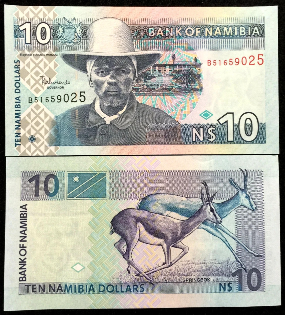 NAMIBIA 10 Dollars 2001 Paper money Banknote World Paper Money UNC Currency