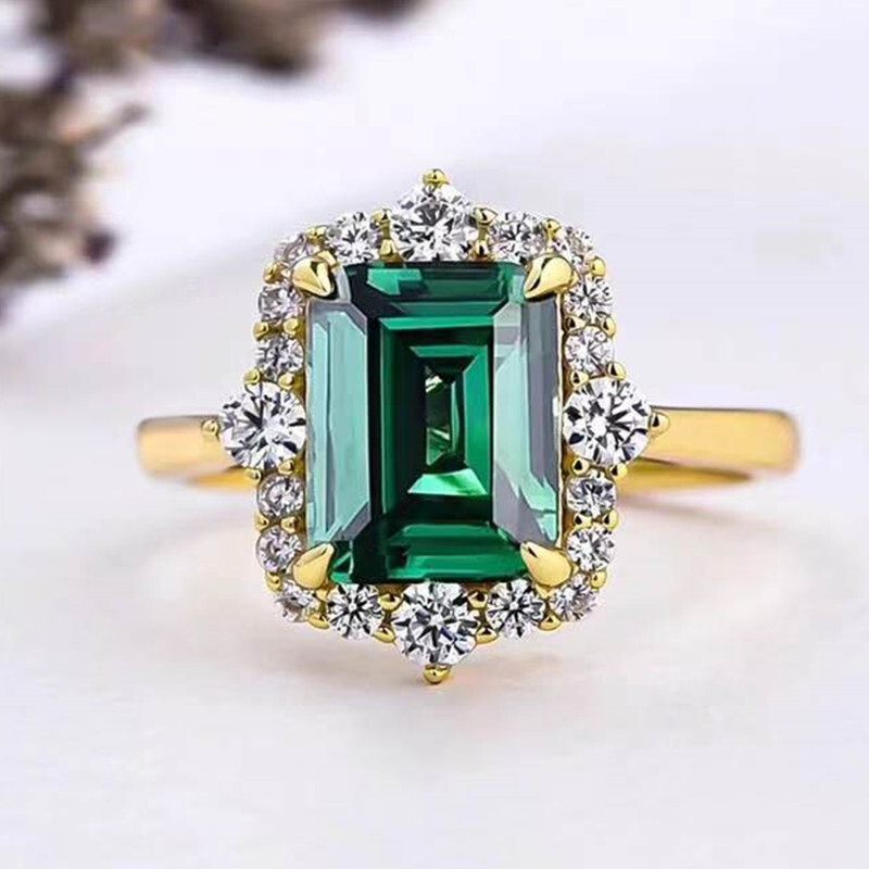 Women 18k Yellow Gold Plated Ring Fashion Cubic Zirconia Wedding Jewelry Sz 6-10