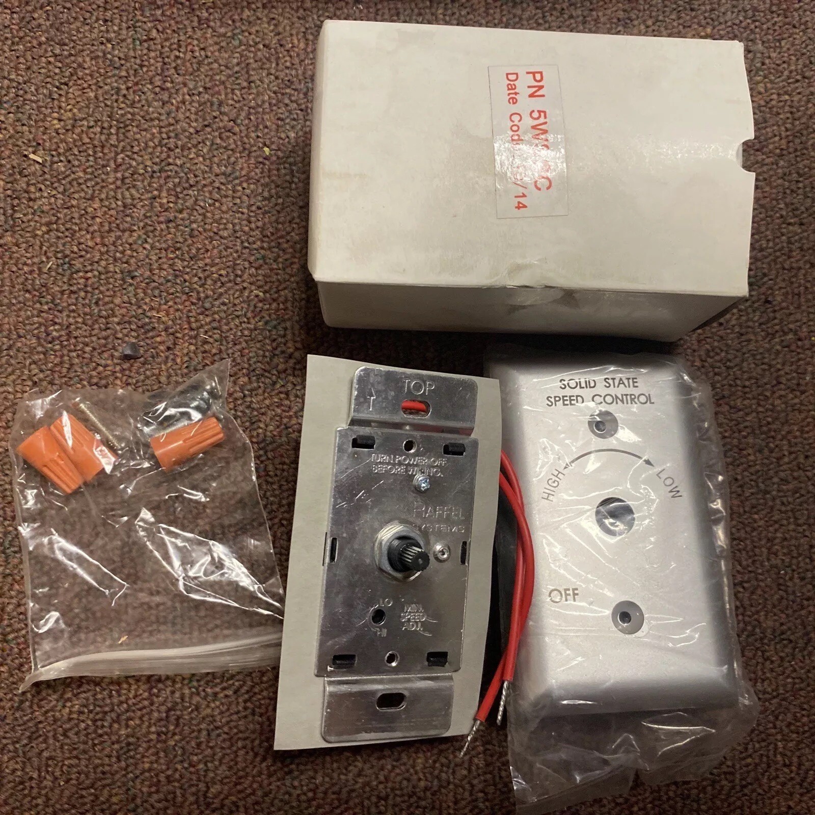 PN 5WSSC SOLID STATE SPEED CONTROL- ECS FSC6-120 6 Amp 120v