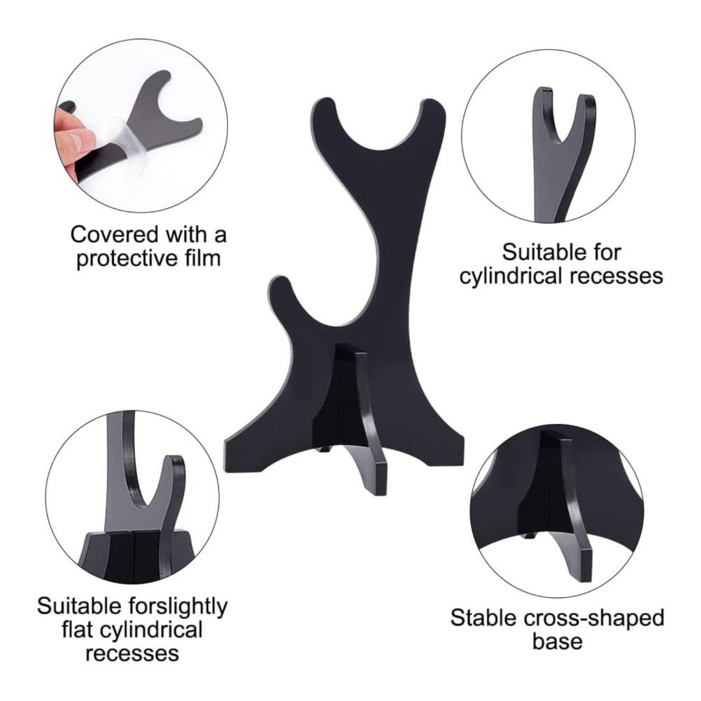 Desktop Sword Display Stand 2Pcs Acrylic For Preventing Items From Falling