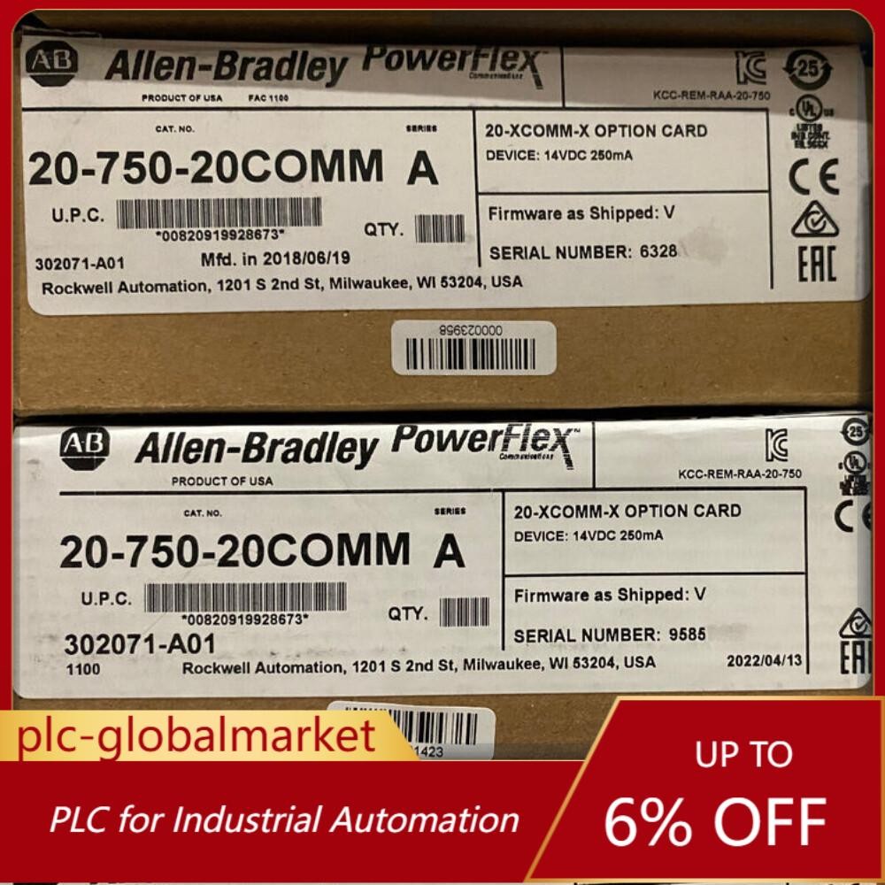 New AB 20-750-20COMM PowerFlex Inverter Communication Card US Free Tax