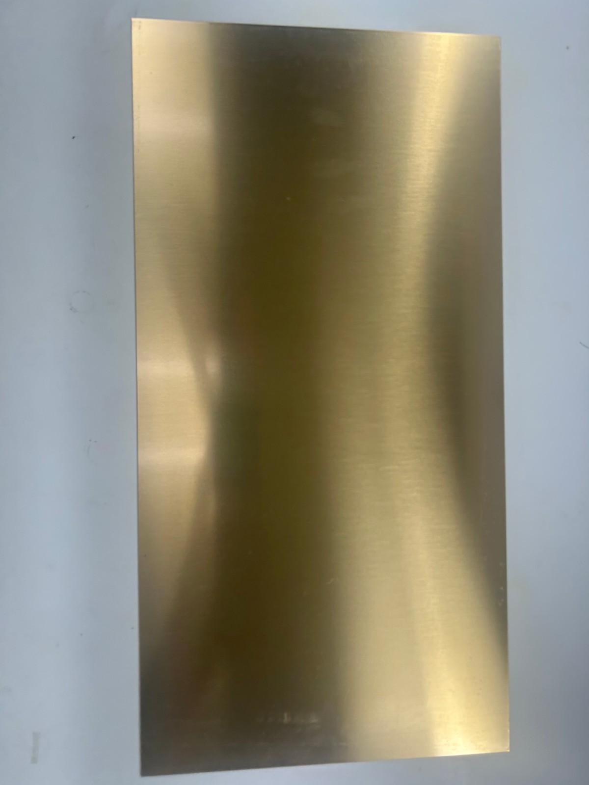 Bright Brass 12" x 24" x .020" solid brass engraving stock