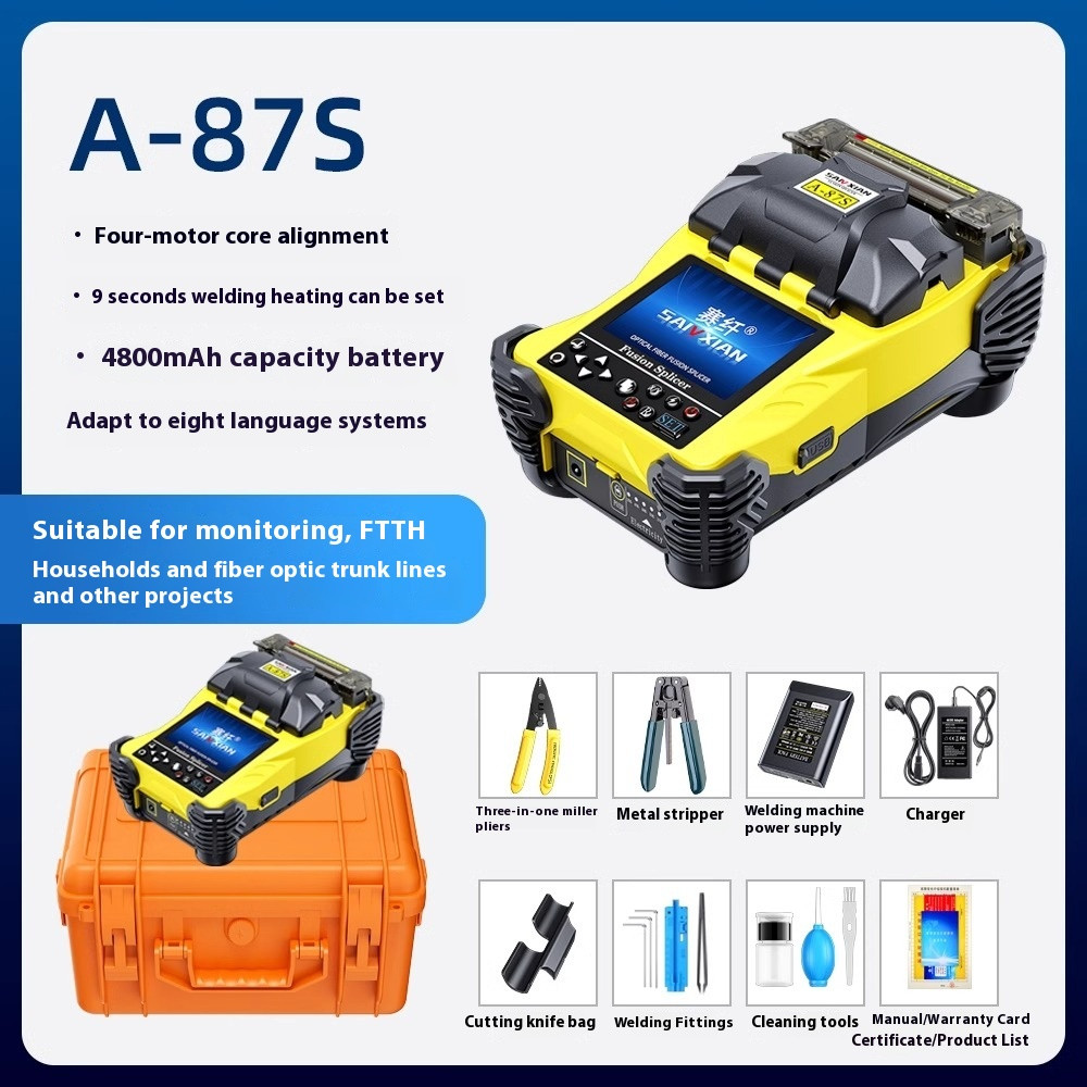 Fully Automatic A-87S High Precision Hot Melt Machine Fiber Optic Docking