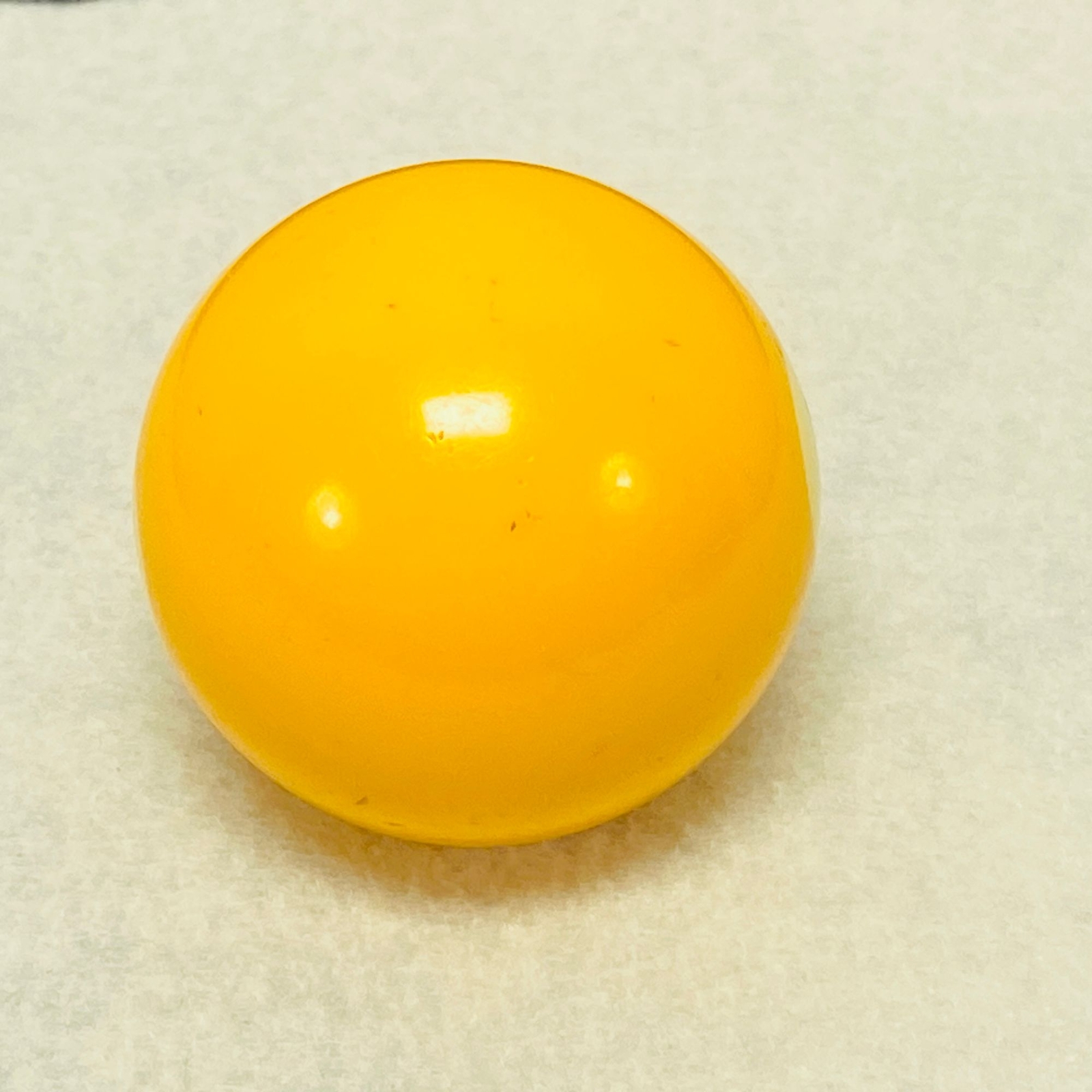 Vintage Replacement Billiard Pool Solid Yellow Number 1 Ball 2.25" Diameter