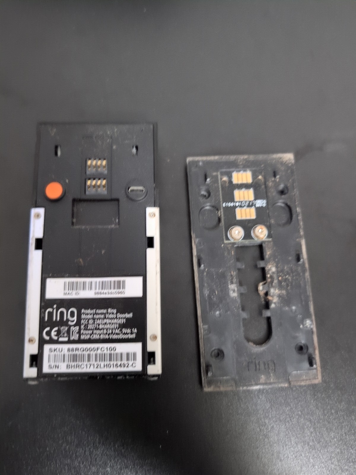 Ring 88RG000FC100 Video Doorbell Parts Only