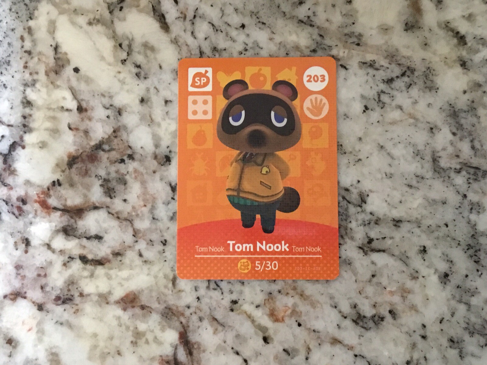 TOM NOOK #203 Animal Crossing Amiibo Authentic Nintendo Mint Card From Series 3