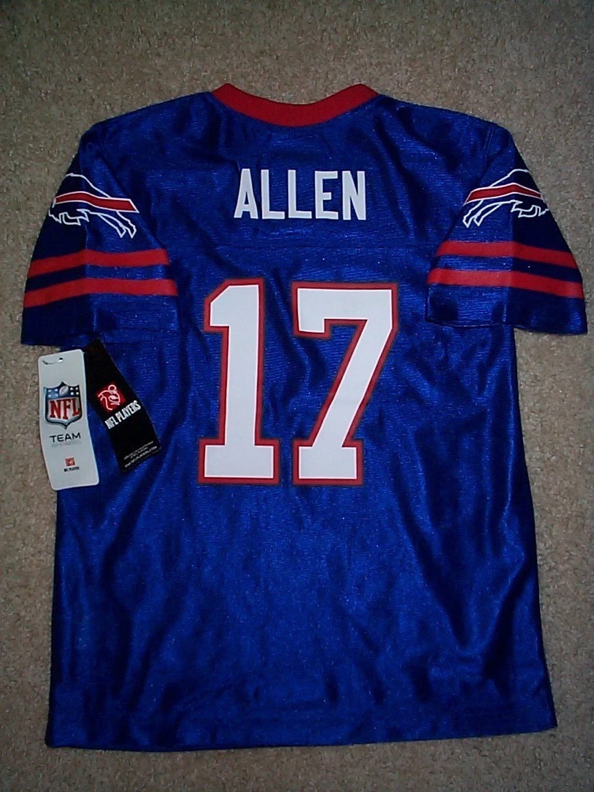 (2025-2026) Buffalo Bills JOSH ALLEN nfl Jersey YOUTH KIDS BOYS (extra small 4-5