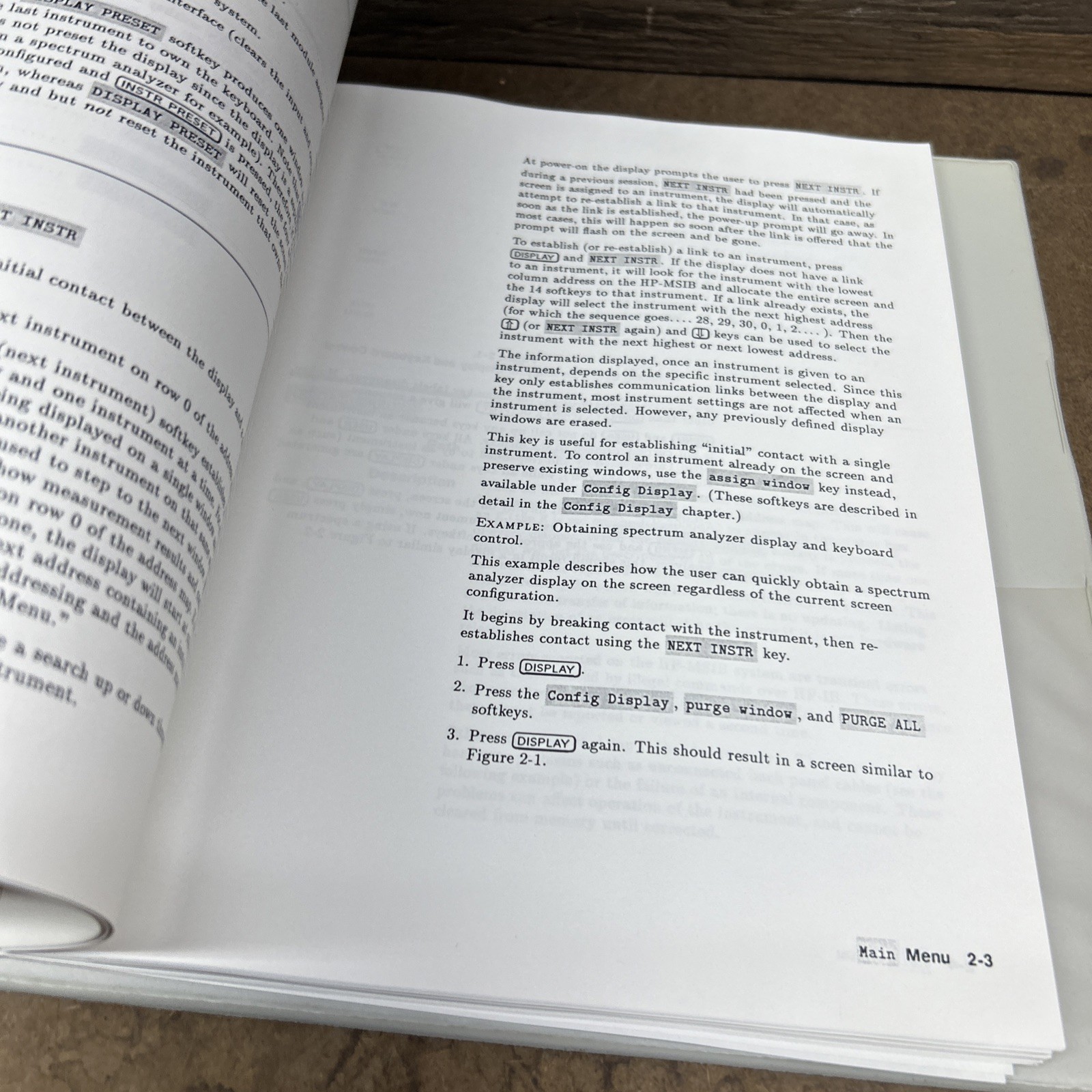 HP 70004A Display Operation Manual