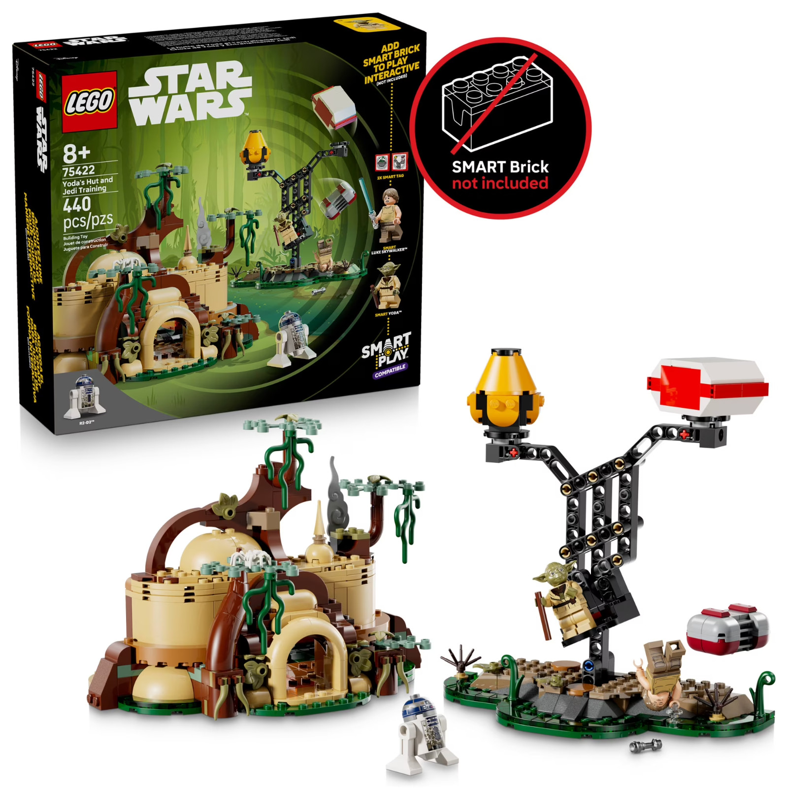 LEGO Star Wars SMART Play: Yoda’s Hut and Jedi Training -#75422 New Sealed