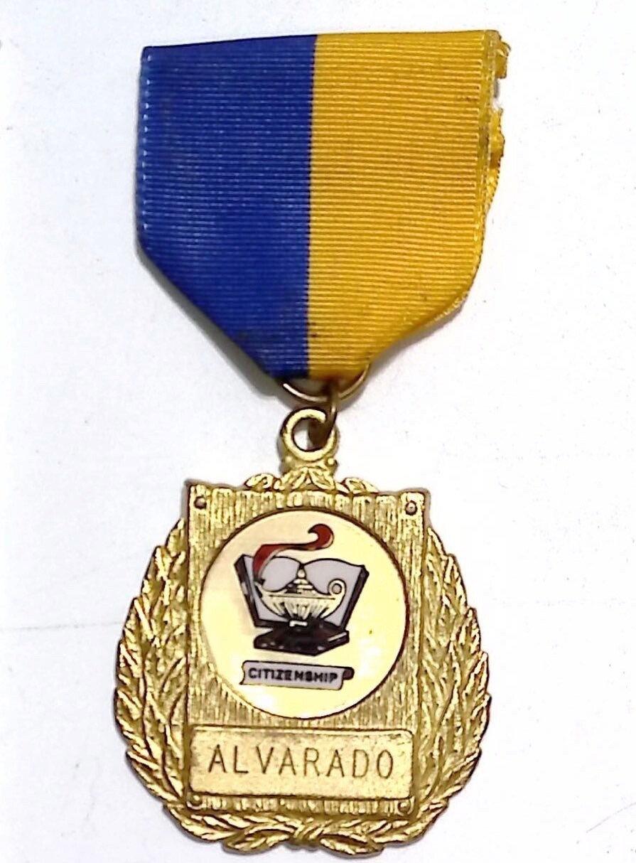 Vintage 1981 Alvarado Citizenship Medal Ribbon Award Jennifer Valdez