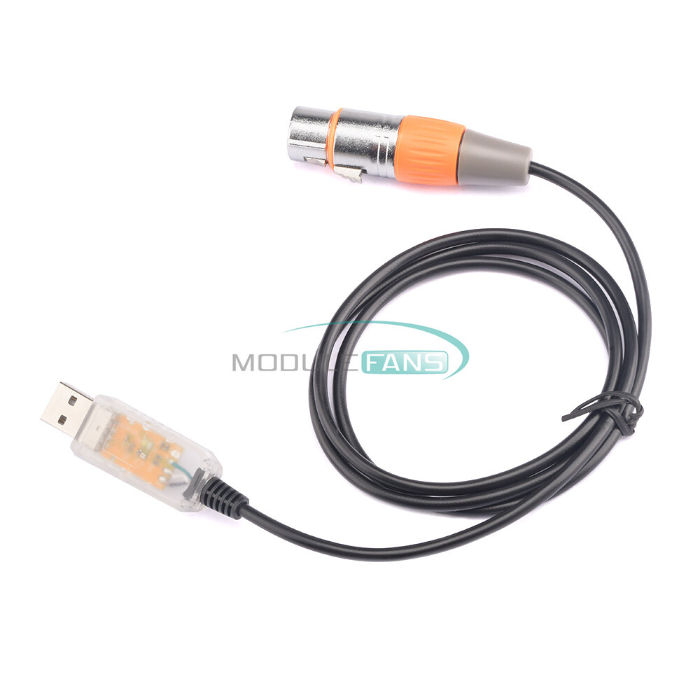 USB to DMX Interface Adapter Cable Stage Light PC DMX512 Controller Dimmer