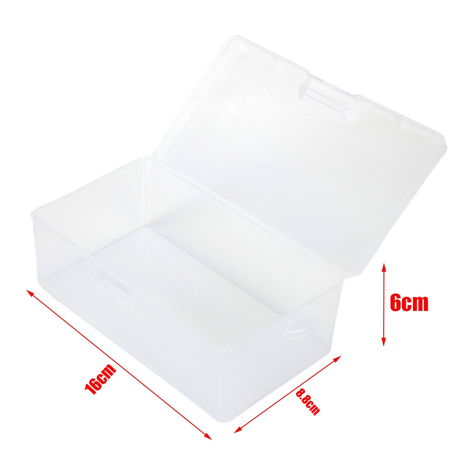 Plastic Storage Box Transparent With Lid Collection Container Organiser