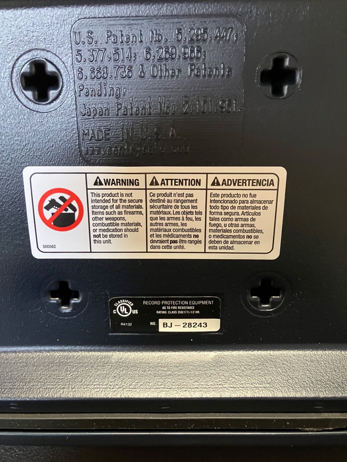 SentrySafe Chest Safe with Key Lock, Fire & Water-Resistant