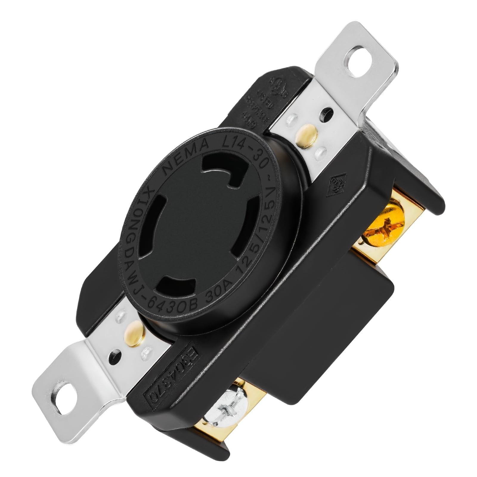 L14-30R Receptacle Outlet, 30 Amp 125/250V L14-30R Twist Lock Socket/Outlet f...