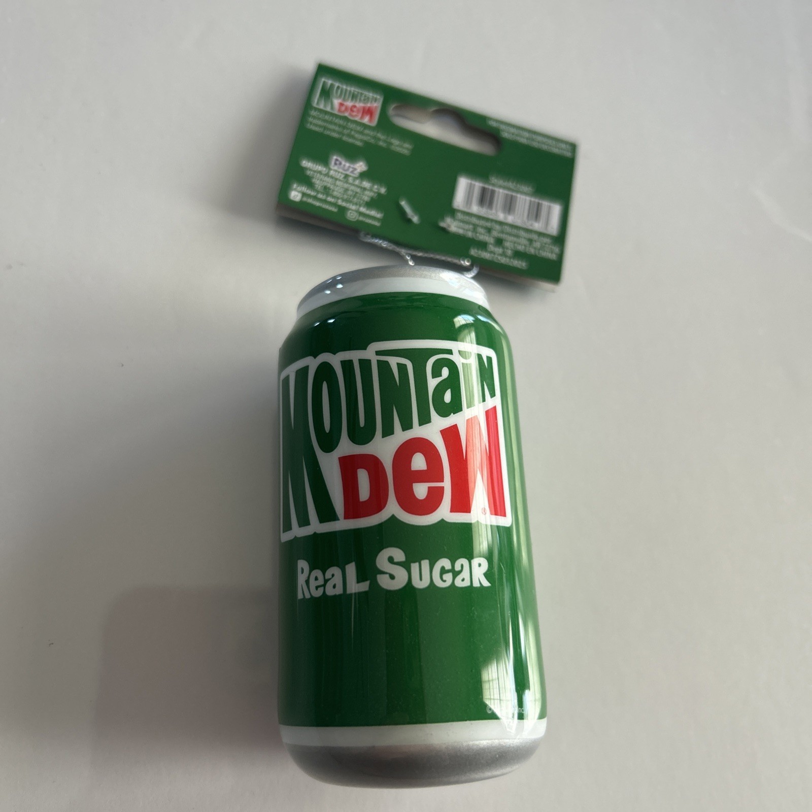 Mountain Dew Real Sugar Can Holiday Ornament NEW!