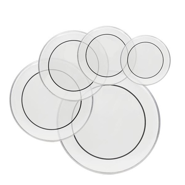 5pcs Clear Drum Head Set 12/13/14/16/22 inch Standard Drumhead Pack Replacement
