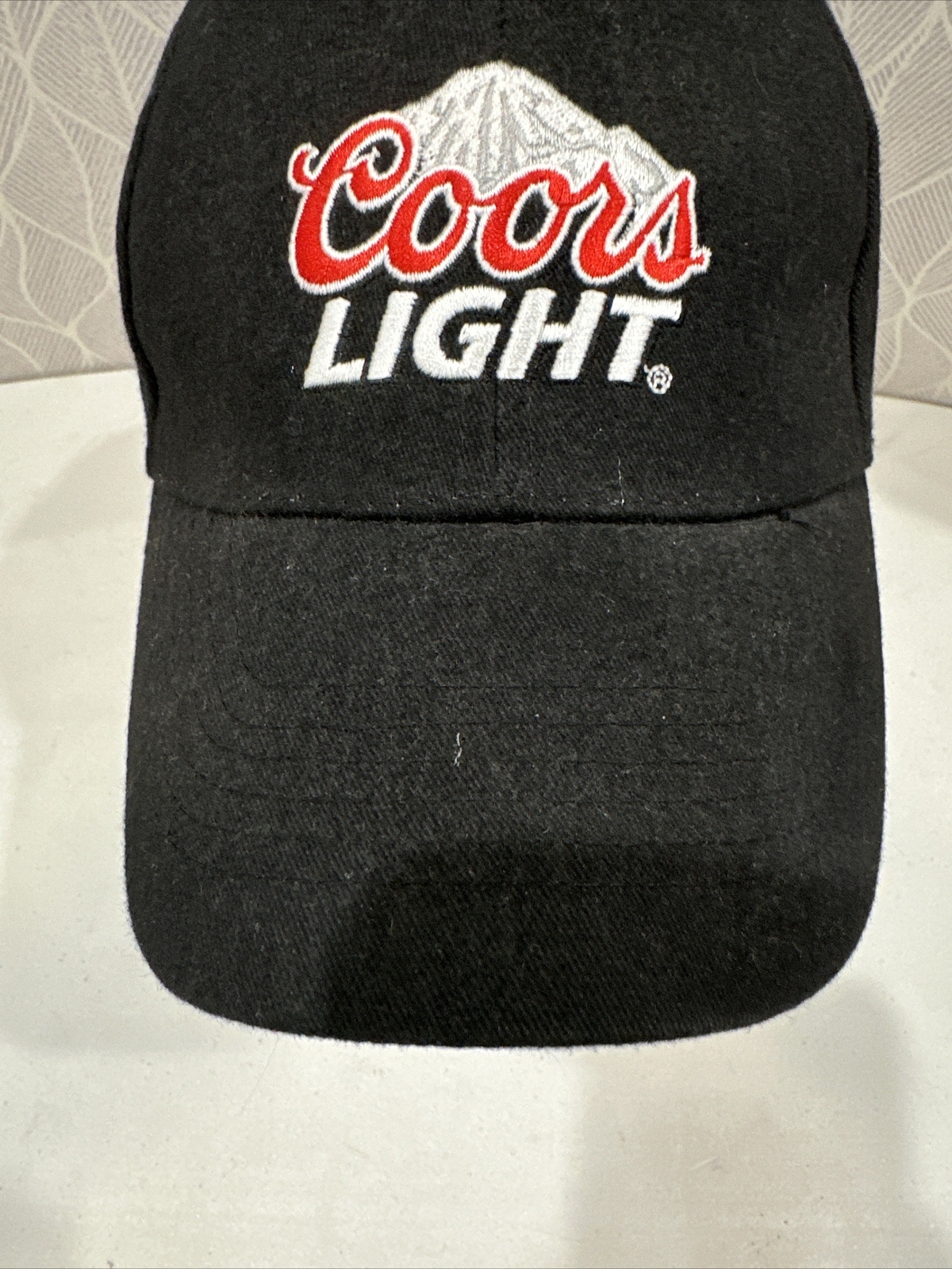 Coors Light Hook and Loop Strap Black Hat