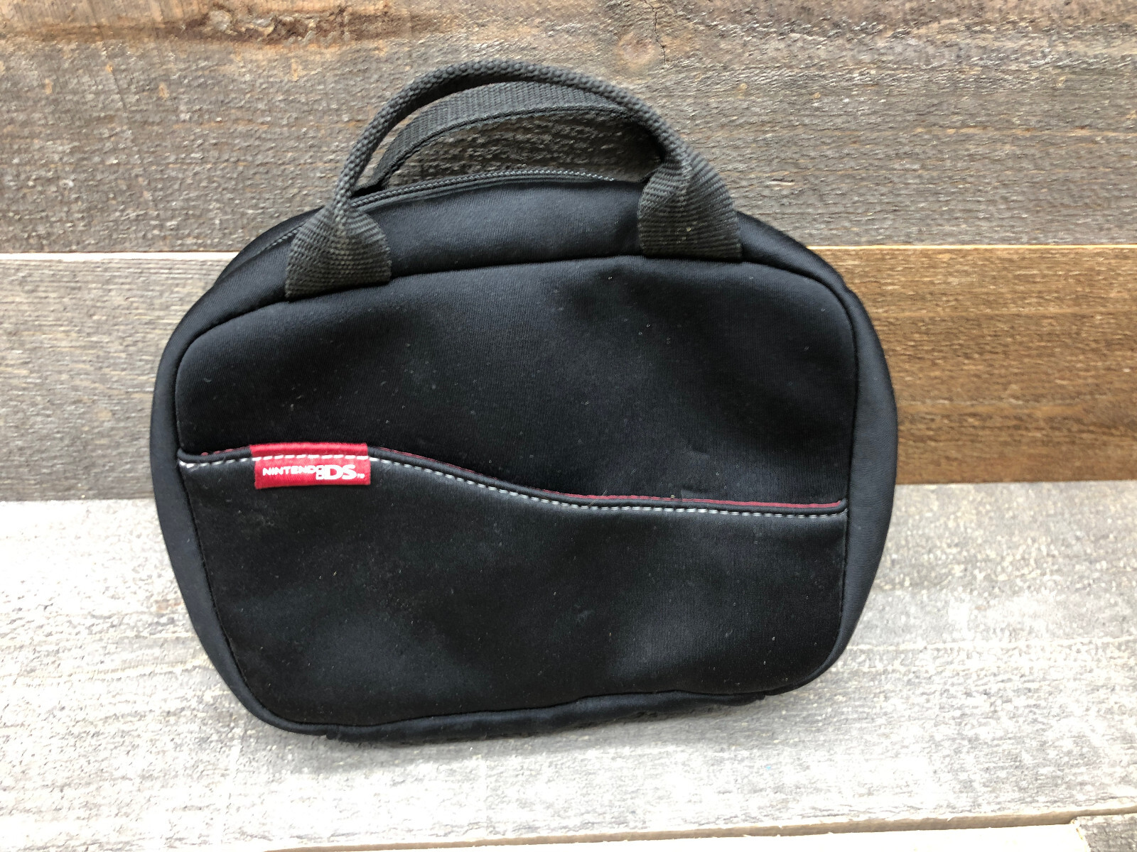 Nintendo DS Official Carrying Case - Black Soft Zipper Travel Case 4B