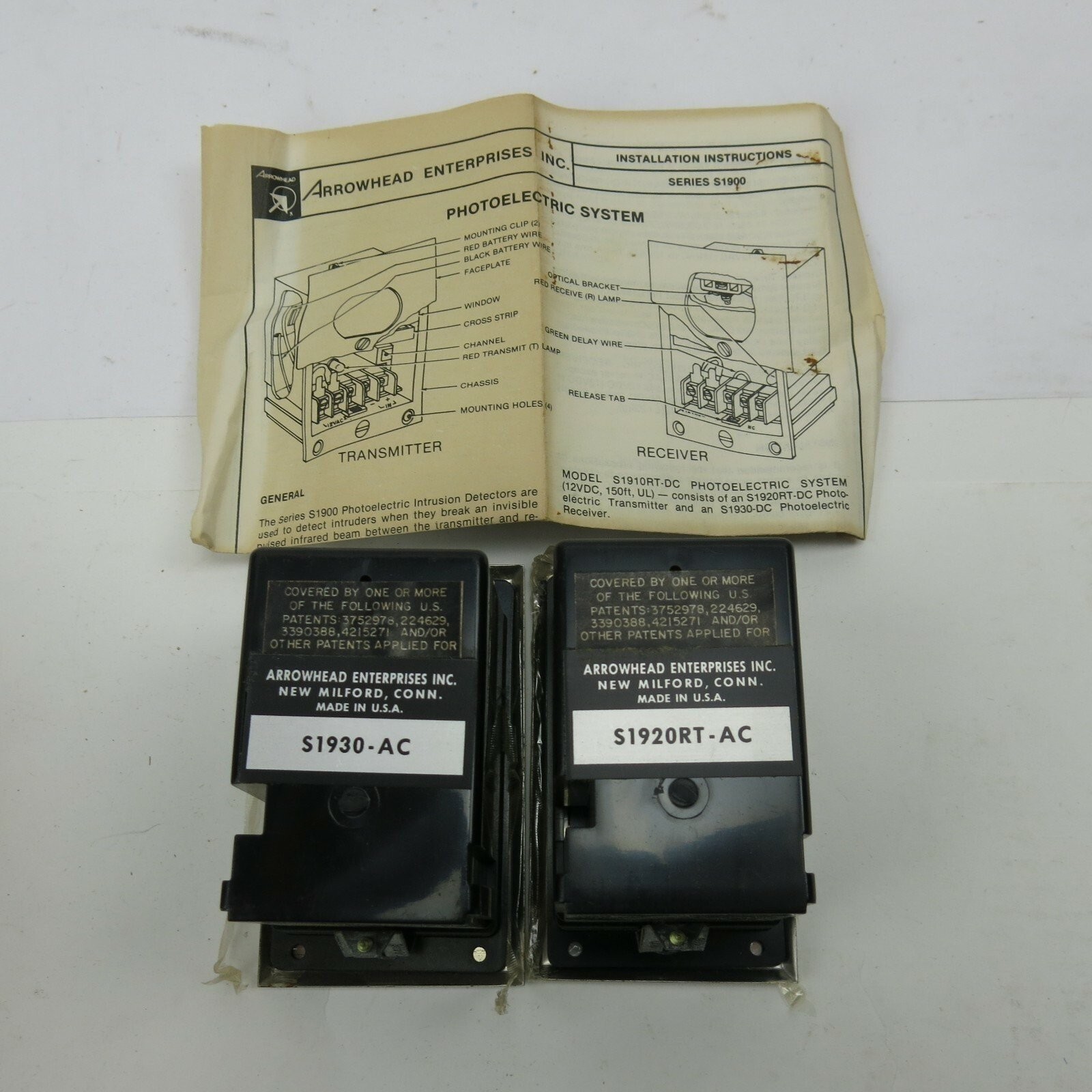 Arrowhead Enterprises S1910RT-AC Electrical Outlet Cover Motion Detector VTG