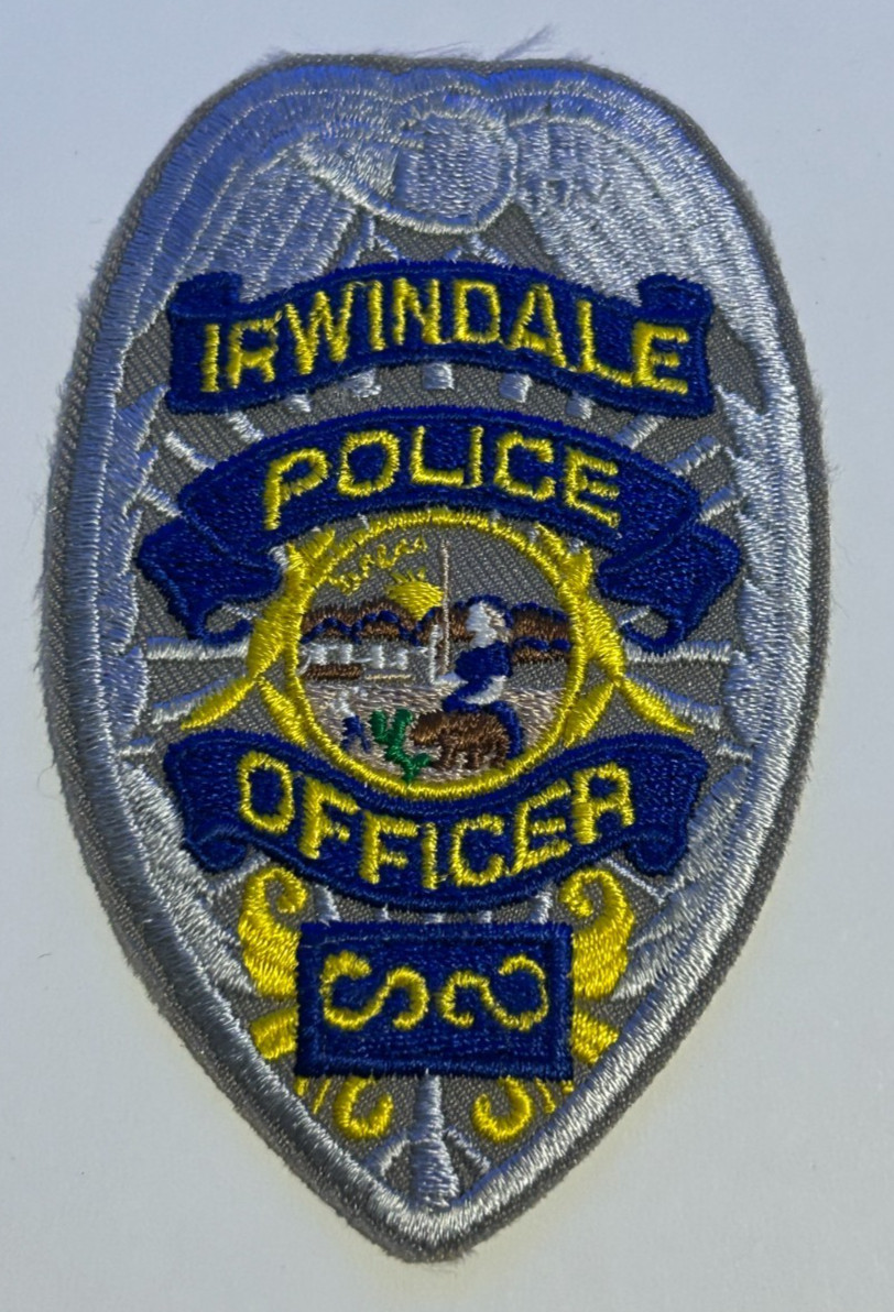 Obsolete Old Irwindale California Police 3.5" Hat Vest Patch Unused