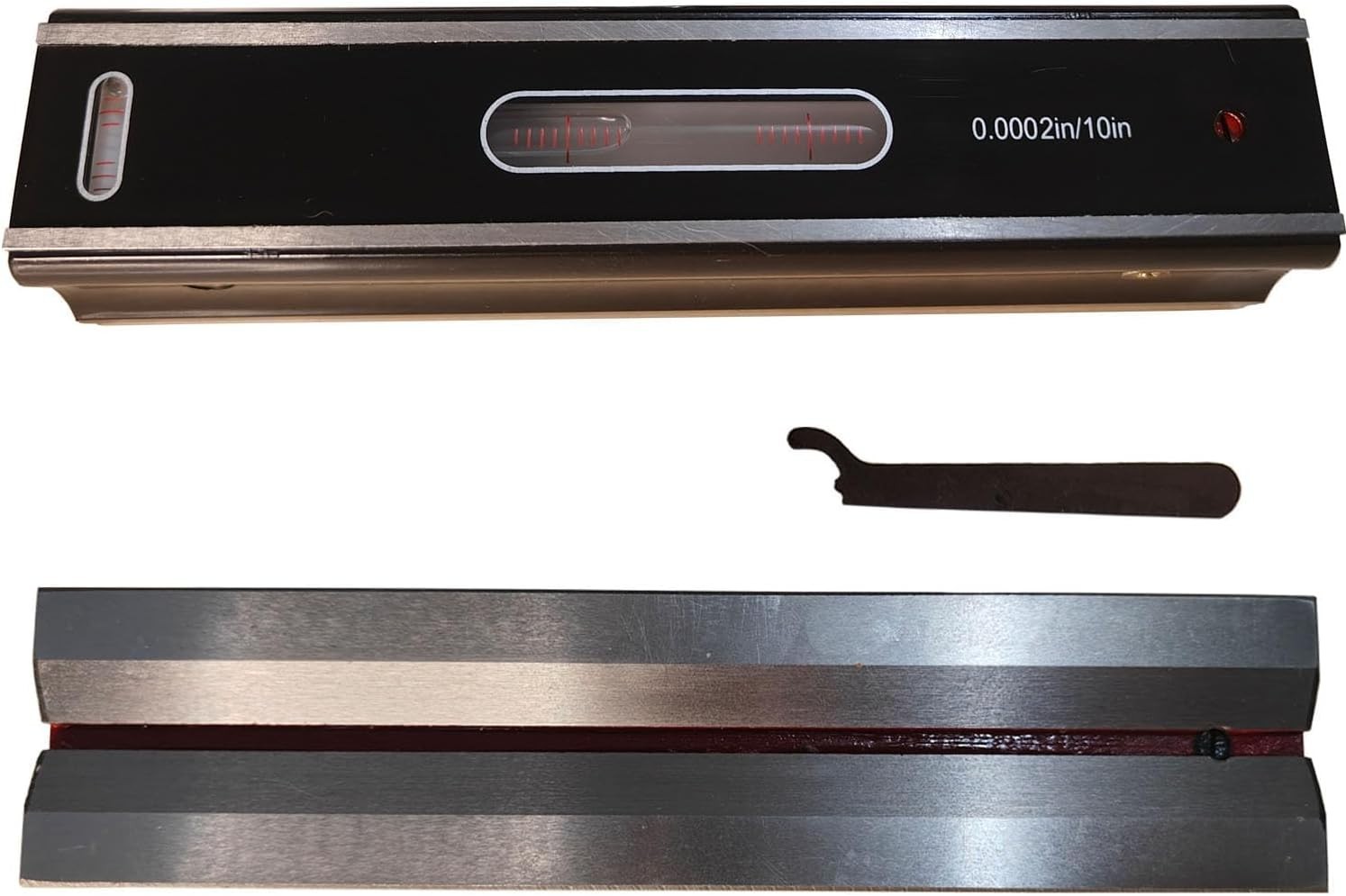 8" Precision Level Tool 0.0002" Accuracy for Machinists & Toolmakers