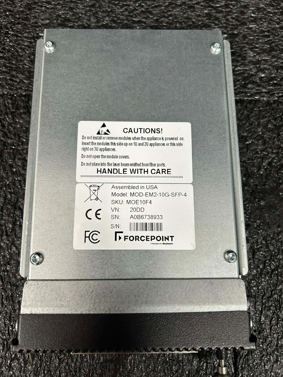 Forcepoint MOD-EM2-10G-SFP-4 10GSFP4 10GBs Internet Expansion Interface Module