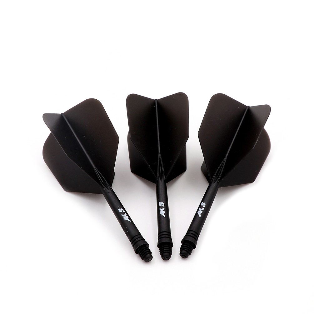 CUESOUL Rost Integrated Dart Shaft and Dart Flights Soild Black-S/M/L Size