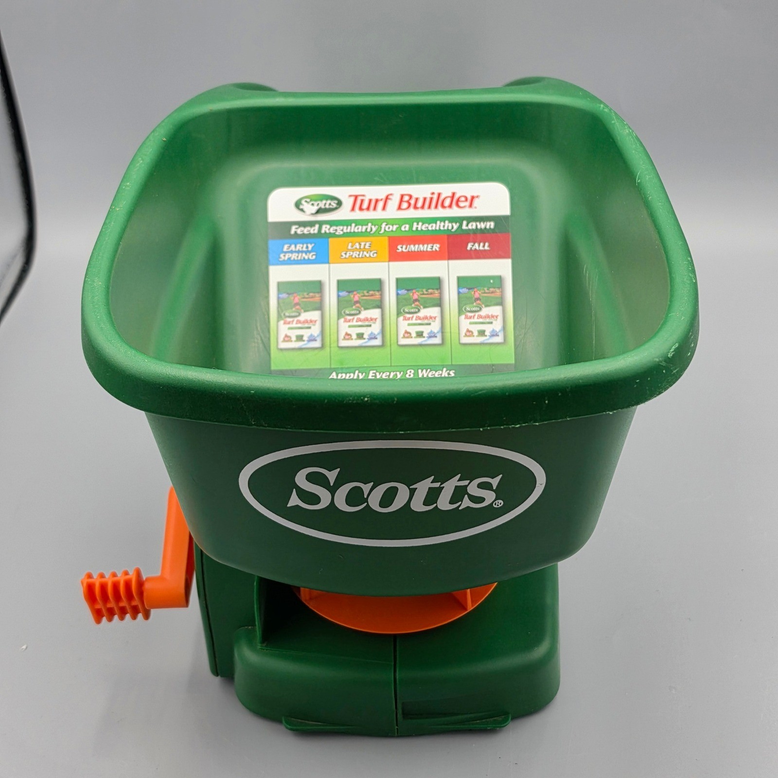 Scotts Spreader Green Handy Green II Handheld Broadcast Lawn Care Grass Seed