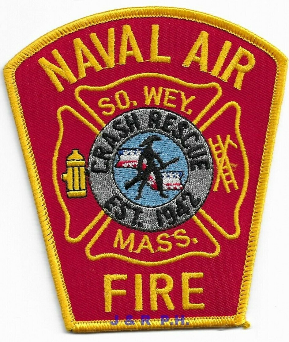 NAVY - So. Weymouth Naval Air C.F.R., MASS (4" x 4.5" size) fire patch