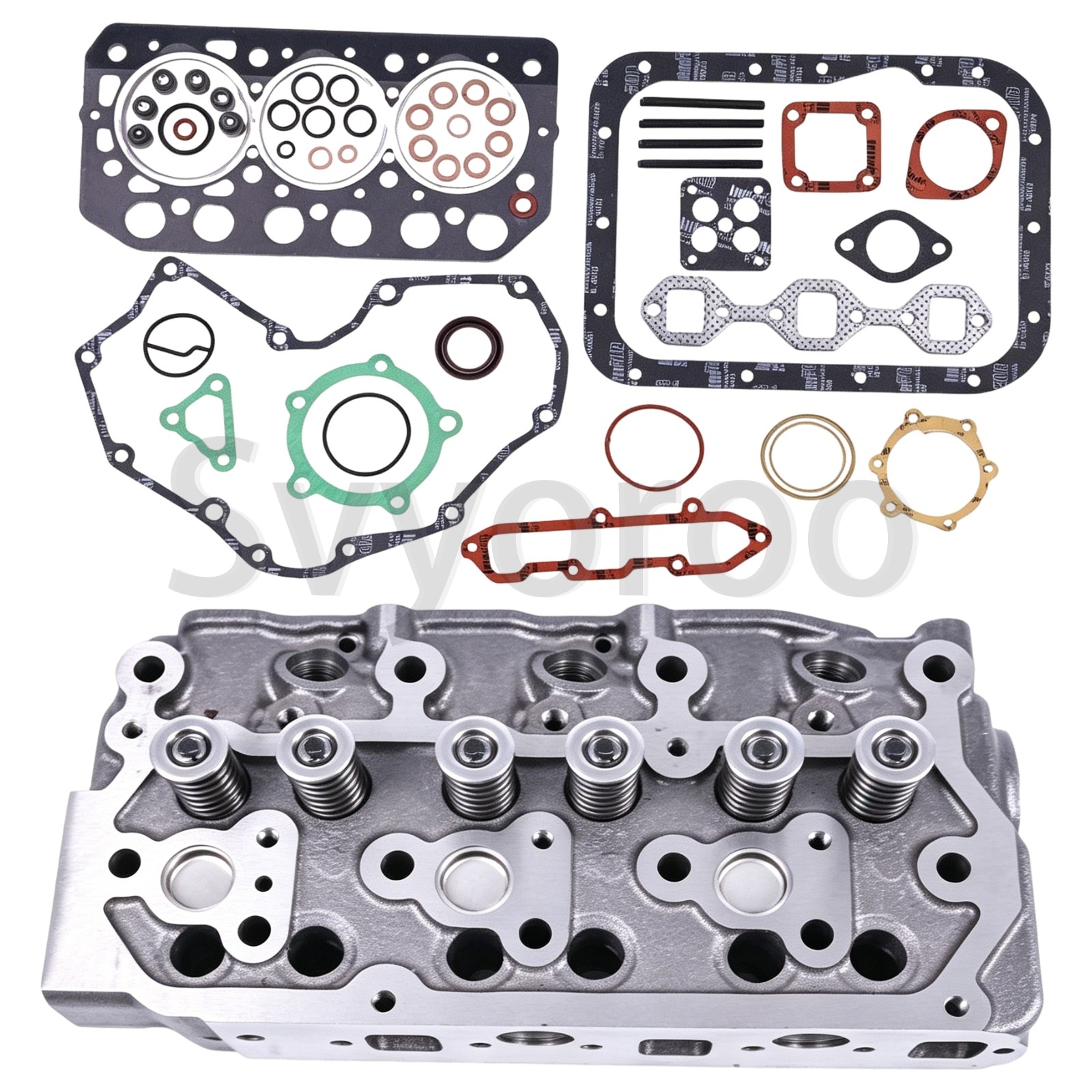 Complete Cylinder Head w/ Gasket Kit For Mitsubishi S3L S3L2 Caterpillar 303 CR