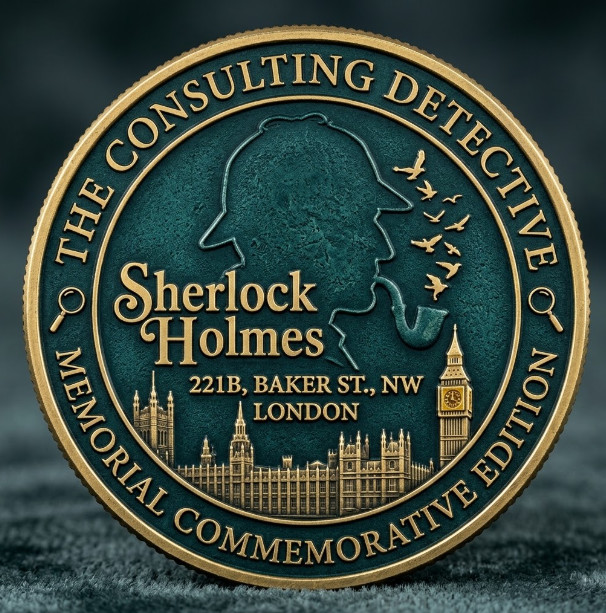 Sherlock Holmes The Consulting Detective 221B  Commemorative Coin C298