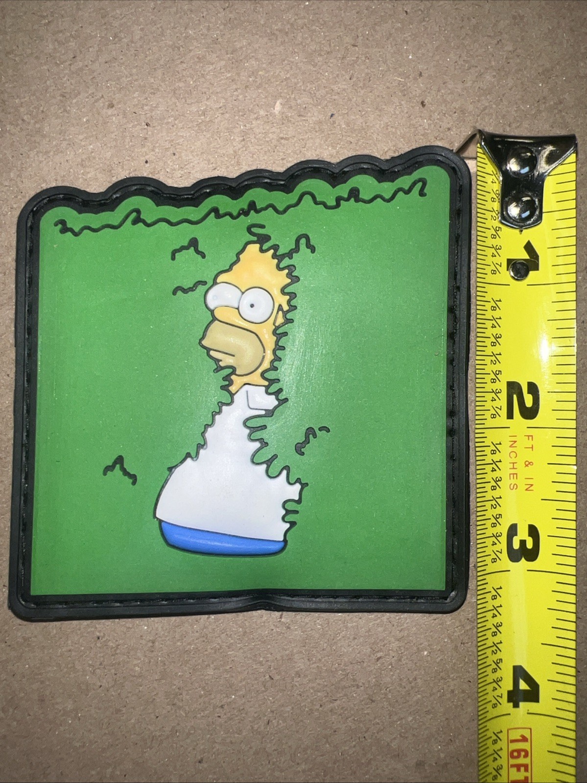 Homer Ivy Bush Meme Funny PVC Morale Patch Hook & Loop