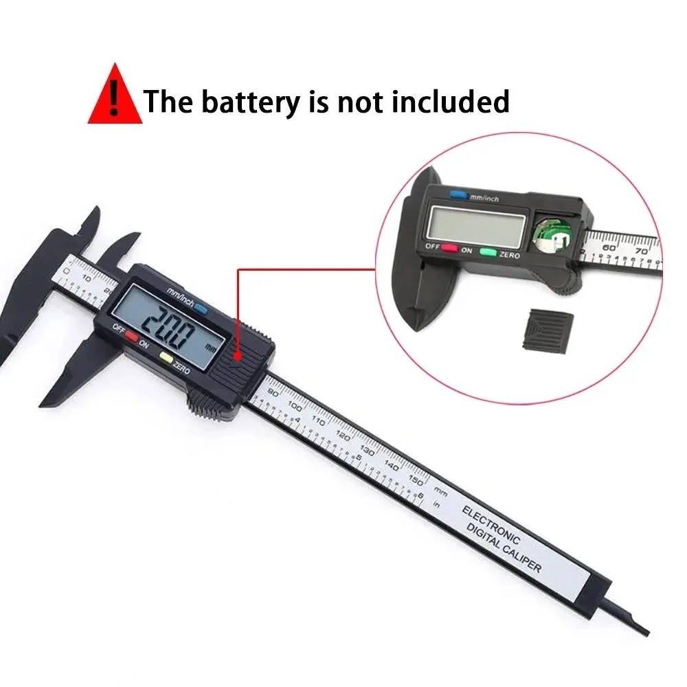 150mm Digital Caliper Micrometer LCD Gauge Vernier Electronic Measuring Tool