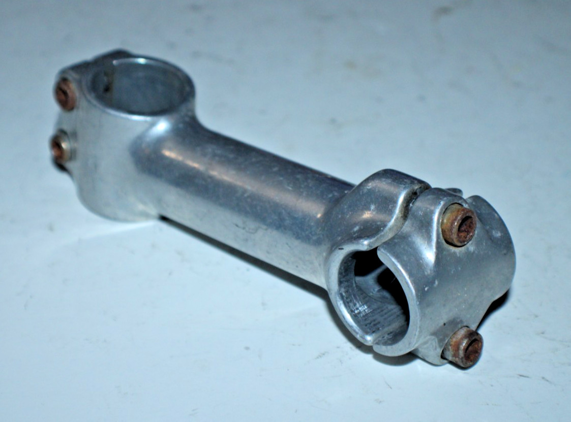 Hybrid Bike Stem 1 1/8" Threadless 120mm +/-12º 25.4mm Silver Road MTB Gravel :)