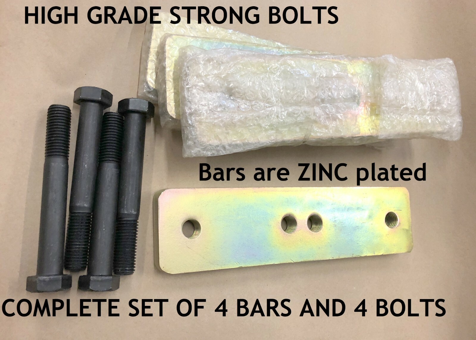Chief Frame Machine Fastener Bars fits pinch weld base includes 4 HI GRADE BOLTS