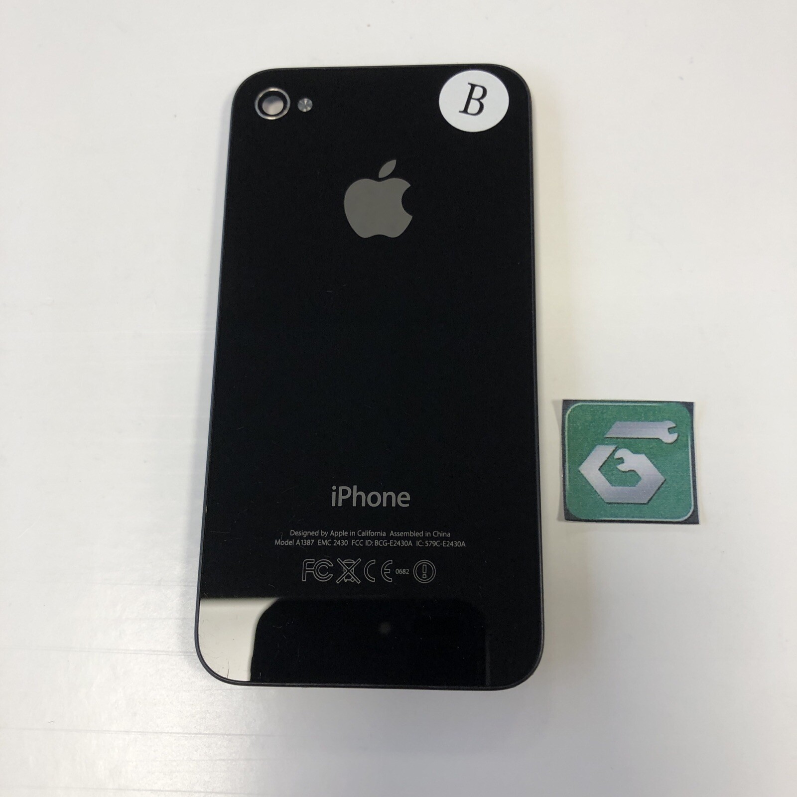 Apple iPhone 4S A1387 Genuine OEM Back Glass Black B Grade
