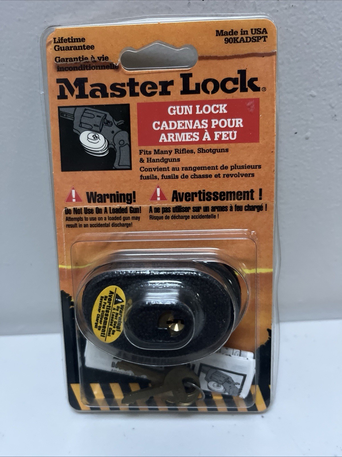 Gun Trigger Lock “MASTER LOCK” 90DSPT Brand New In Original Packaging - 2 Keys