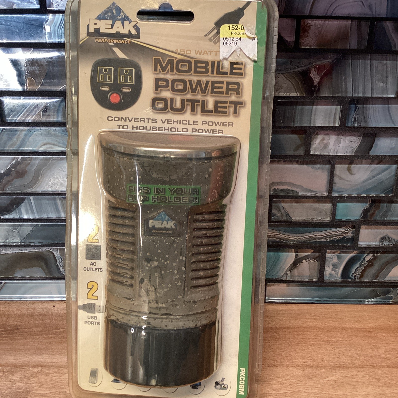 PEAK Camo - 150 Watt Cup 2.1 Amp USB - Can Mobile Power Outlet Inverter Car Plug