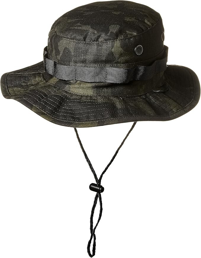 Tru-Spec Men's Military Boonie Hat Multicam Black Adjustable Tactical Hat