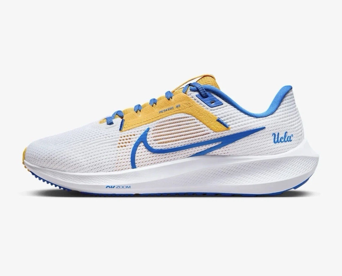 Nike Air Zoom Pegasus 41 UCLA Bruins White/Blue/Yellow Low Top Running