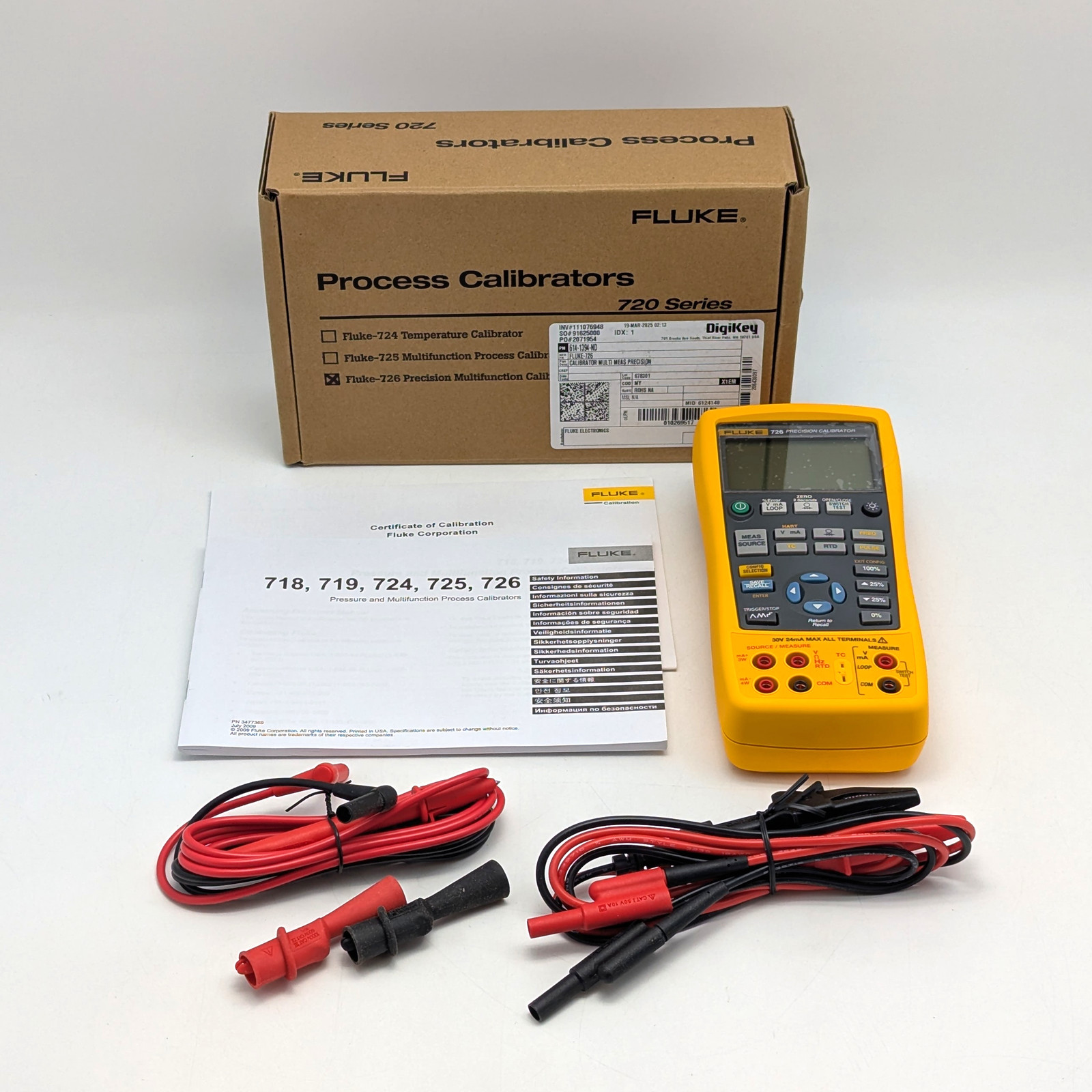 Fluke 726 Precision Multifunction Calibrator | Calibrated 02/05/2025